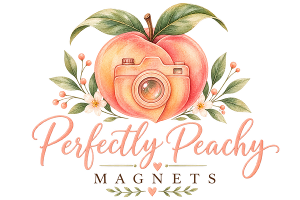 Perfectly Peachy Magnets